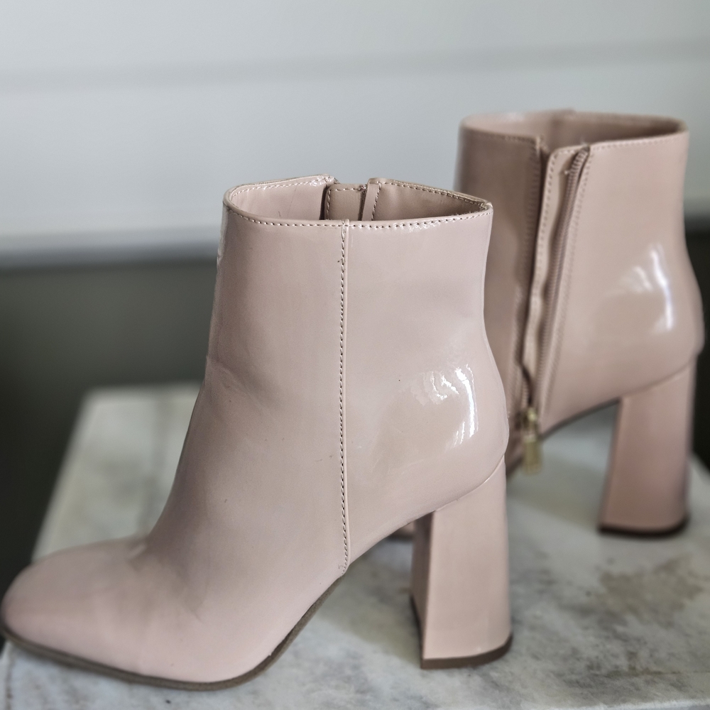 Jennifer Lopez Blush Pink Heeled Boots